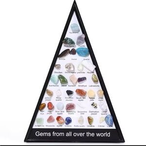 🌈 2 x $15 Gemstone in a triangle box display.